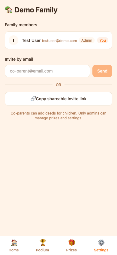 Send an invite
